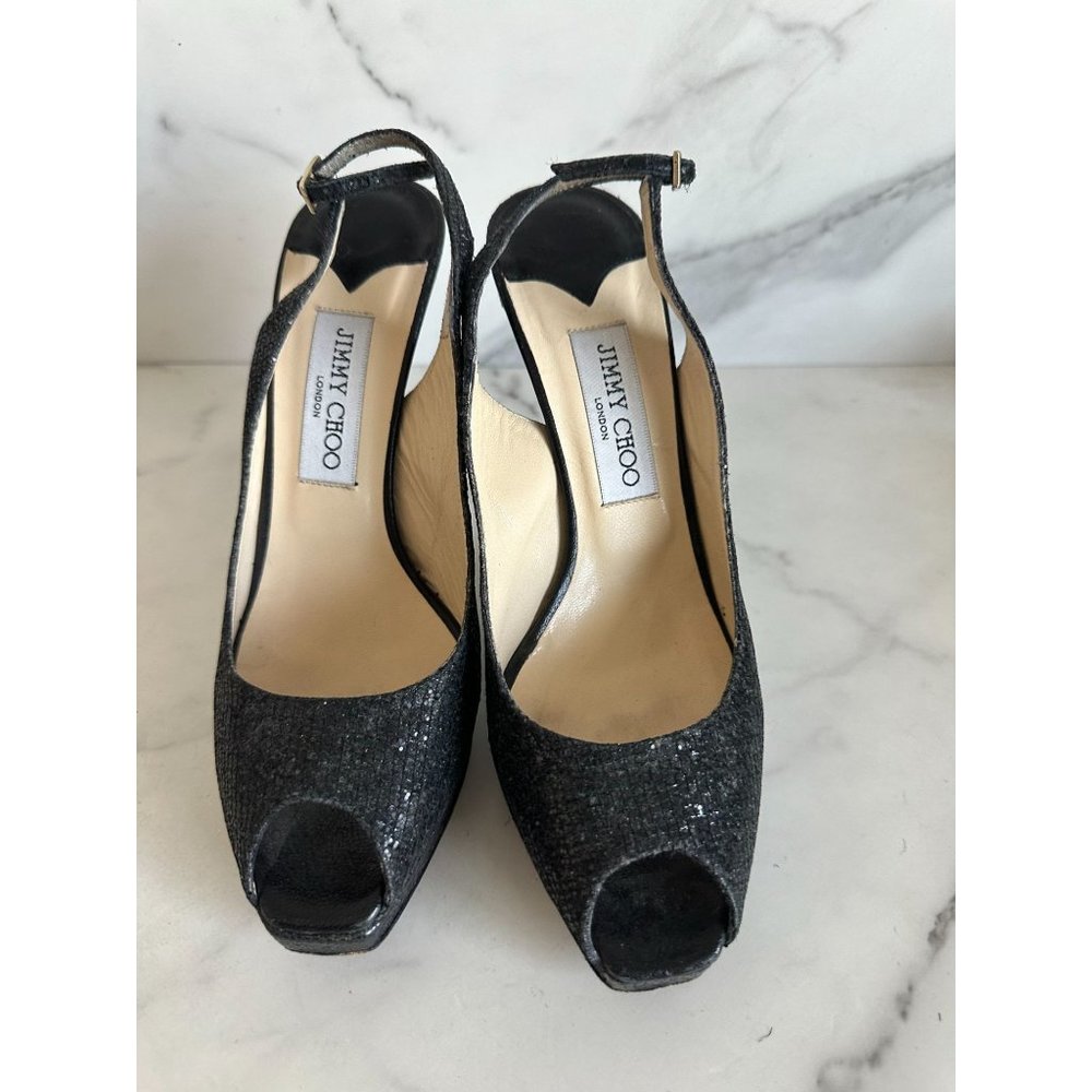 Jimmy Choo Lace Up Slingback Heels (39.5)